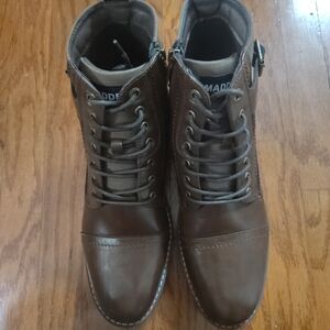 Steve Madden Dark Brown Leather Boots